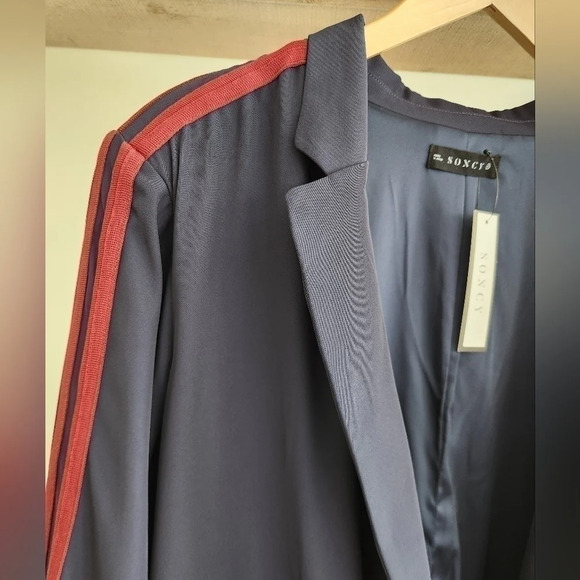 NWT || SONCY || blazer, striping on sleeves, casual - Picture 3 of 7